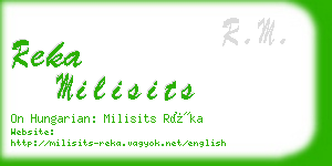 reka milisits business card